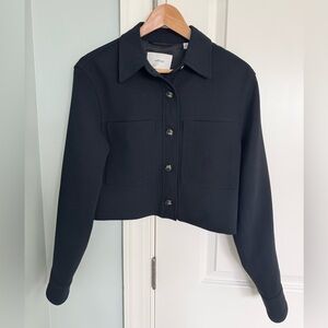 Like New! Aritzia Wilford Little Cropped Jacket in Black. Size Small